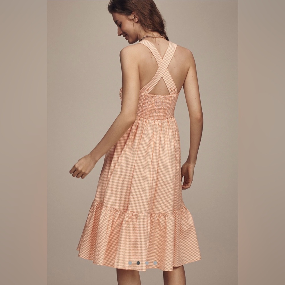 Maeve Halter Bow Front Midi dress - Picture 6 of 14